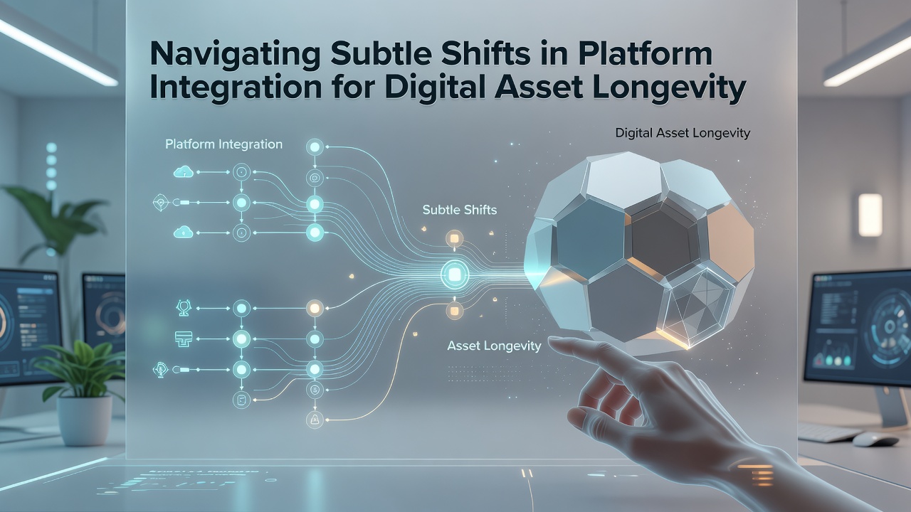 Timeline showing platform updates and asset migration checkpoints